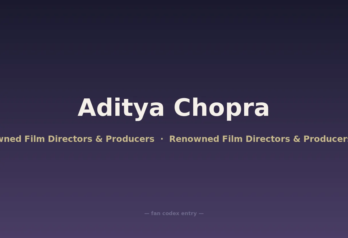 Aditya Chopra