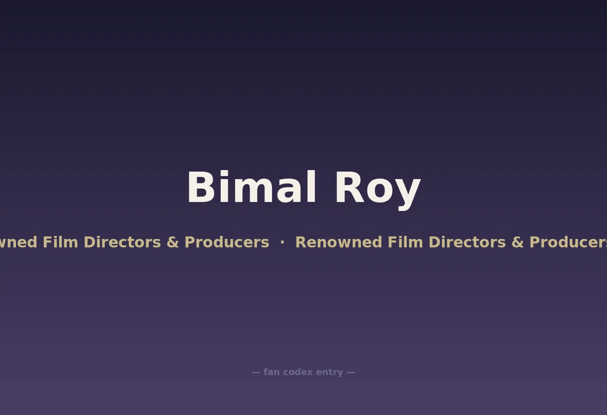 Bimal Roy