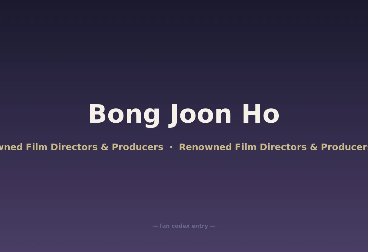 Bong Joon Ho
